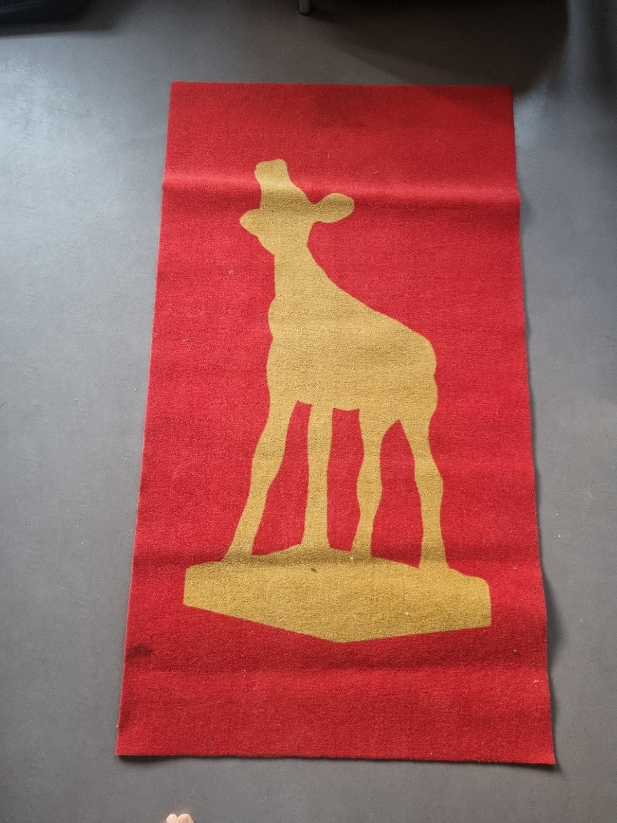 Nederlands Film Festival  loper/mat, Gebruikt, 100 tot 150 cm, Rood, Rechthoekig
