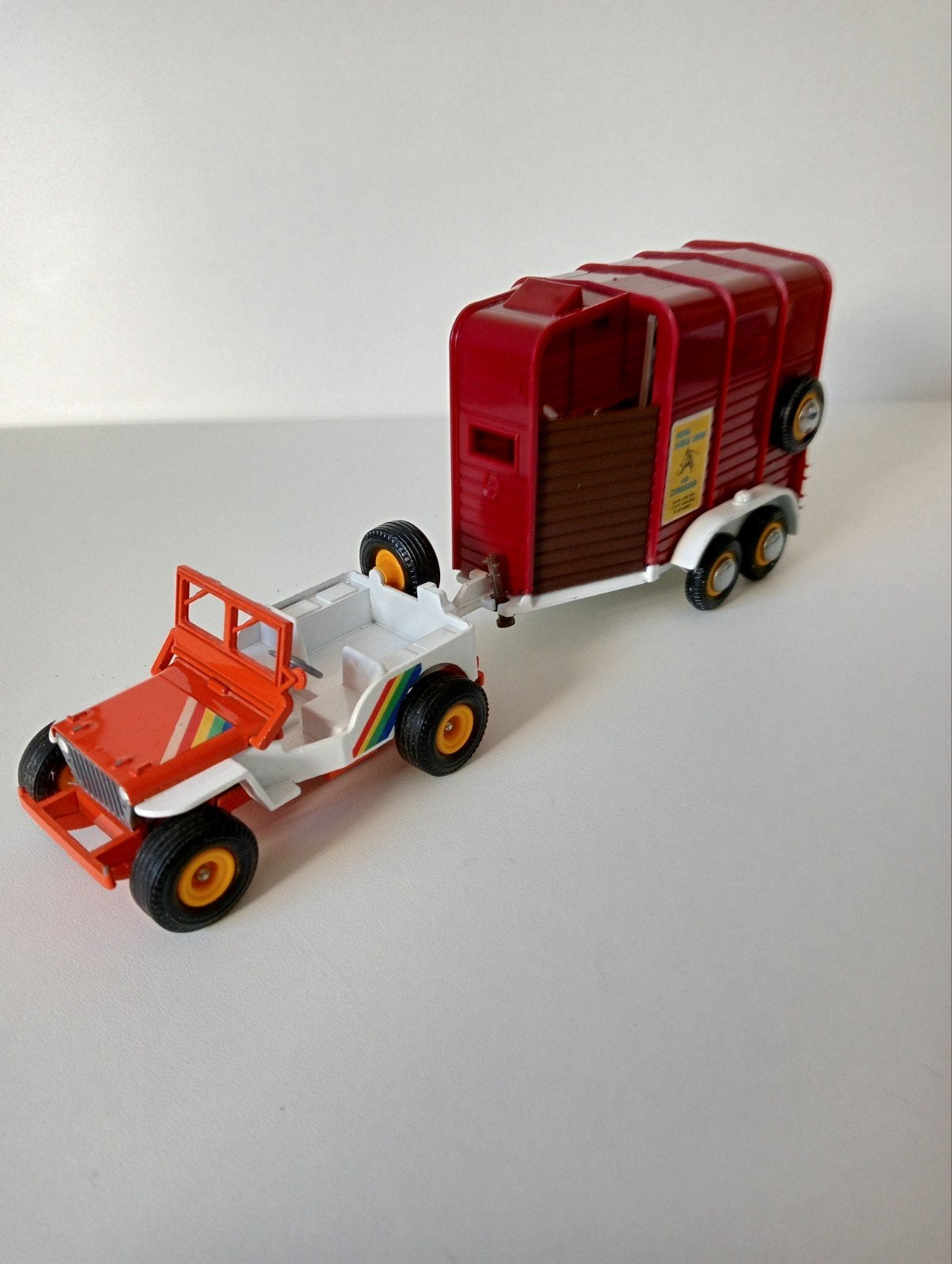 Vintage Jeep met Paardentrailer en Paarden nieuw., Ophalen of Verzenden, Nieuw, Auto, Overige merken