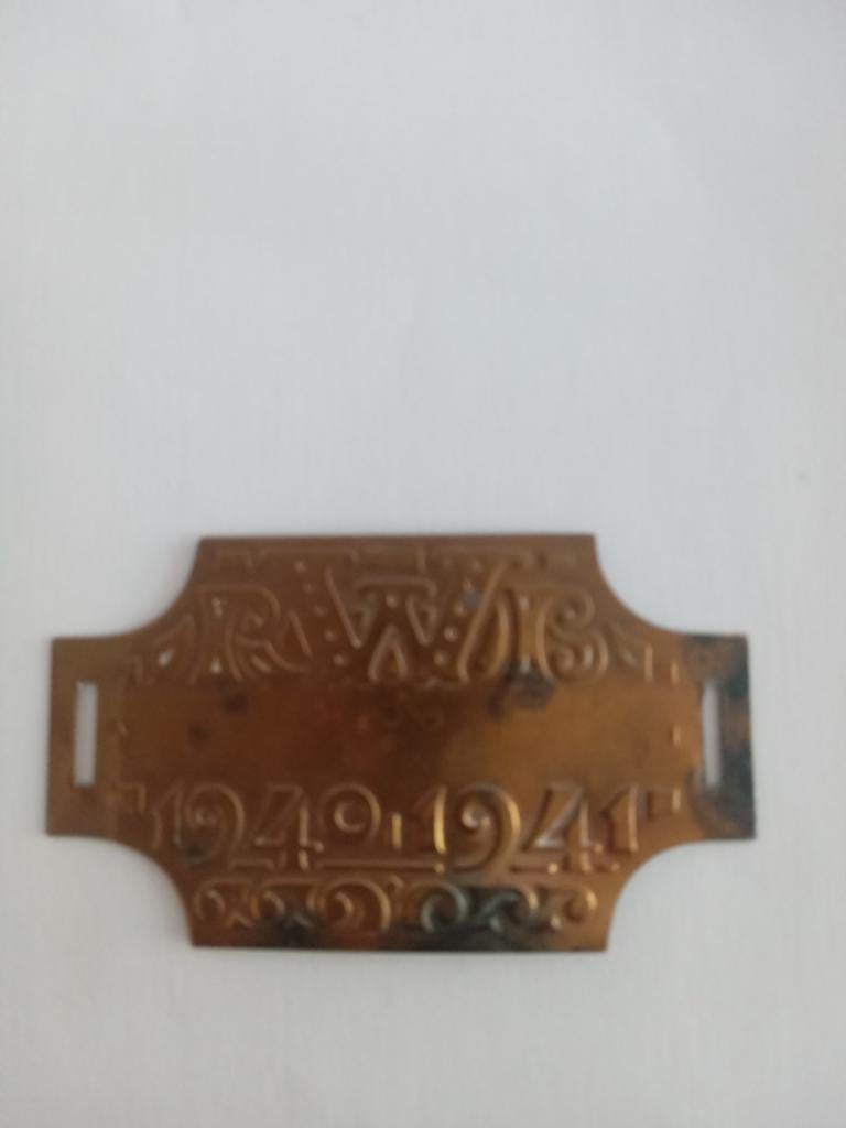 RWB plaatje 1940-1941, Ophalen of Verzenden