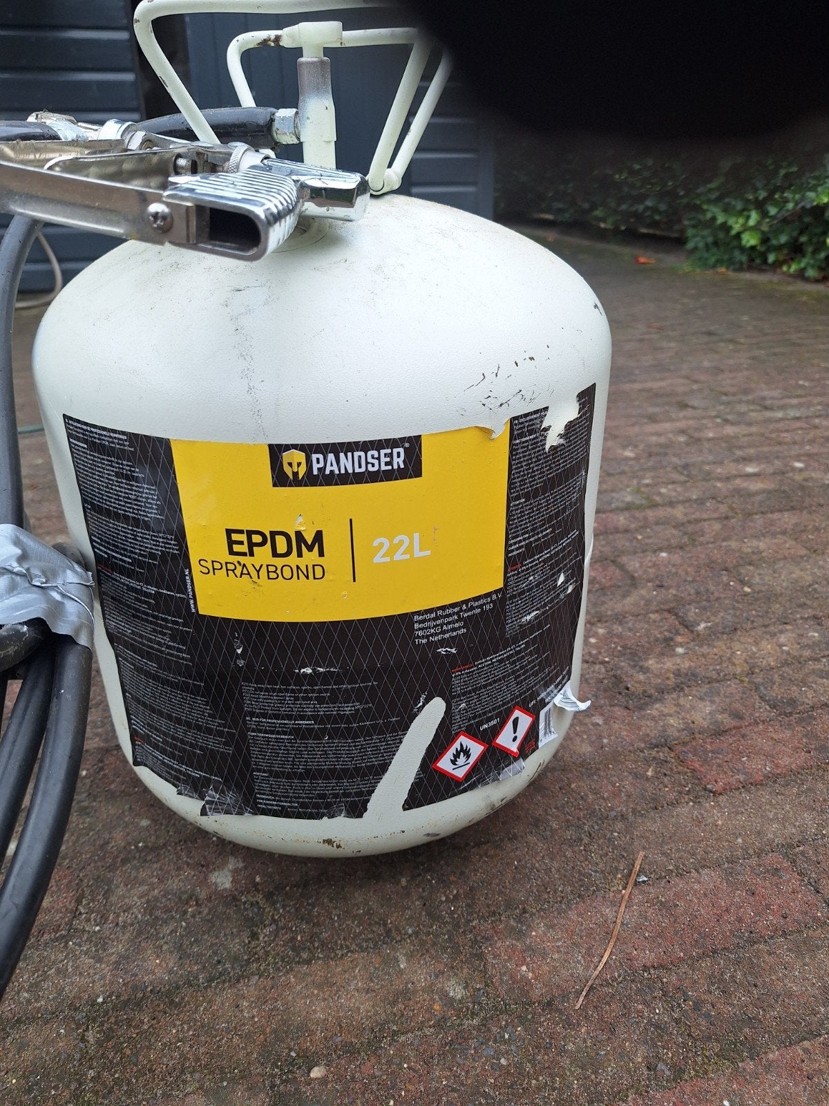 Tank epdm spraybound met spuitslang, Ophalen, Gebruikt, Metaal, Overige typen