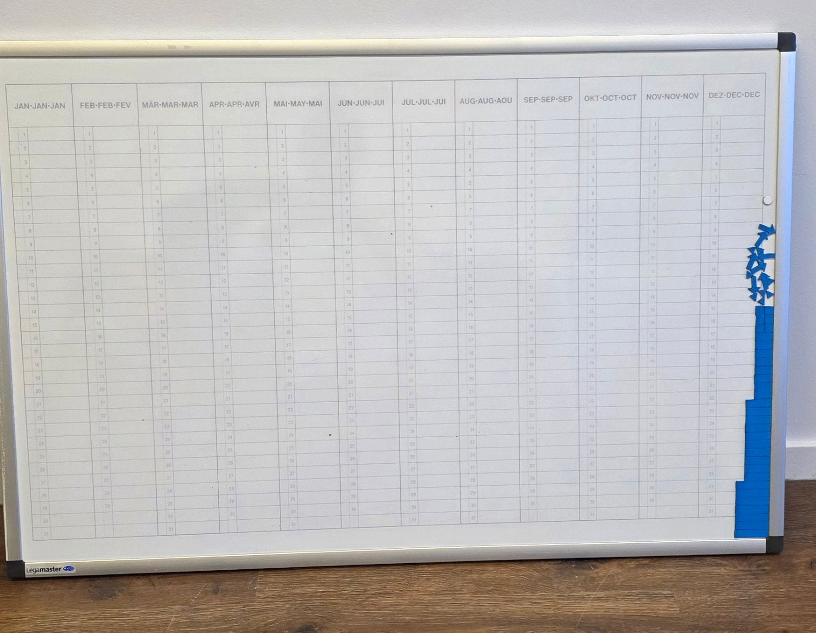 Gratis maand planbord, Ophalen
