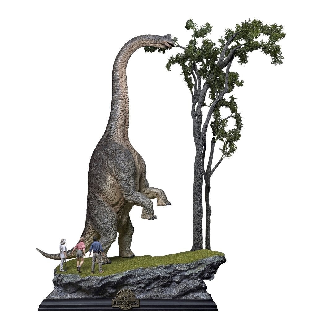 Iron Studios Welcome to Jurassic Park statue, Verzamelen, Film en Tv, Info@fine.com, Beeldje, Replica of Model, Nieuw, Fine
