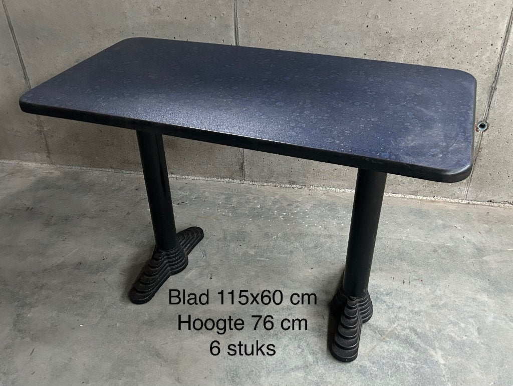 Partij Eettafels Horeca, Ophalen, Gebruikt, 200 cm of meer, 50 tot 100 cm