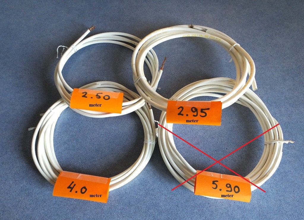 Coax kabels (van 2,5 tot 4 meter) vanaf €0,50 tot €0,80., Ophalen of Verzenden, Zo goed als nieuw, 2 tot 5 meter, Coaxiale kabel