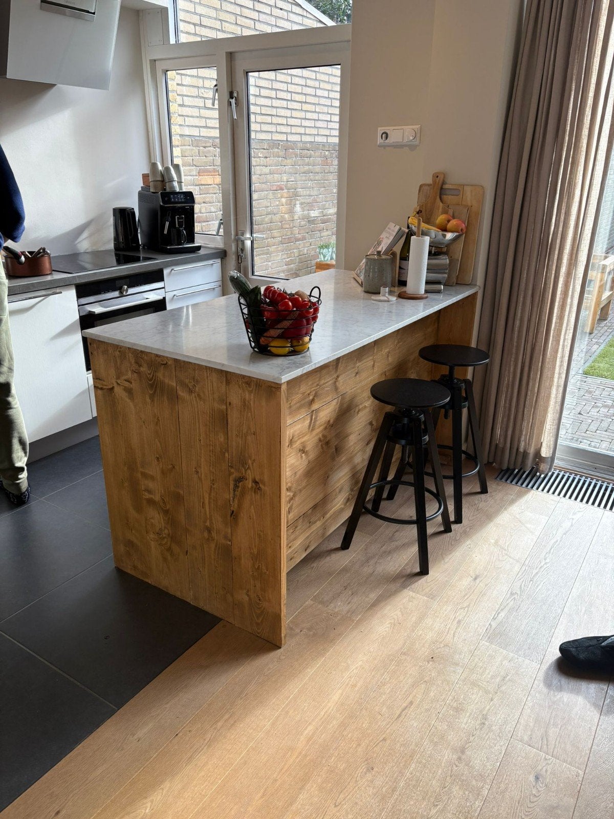 keukeneiland van terug gedroogd en geschaafd hout, Huis en Inrichting, Ophalen of Verzenden, Nieuw