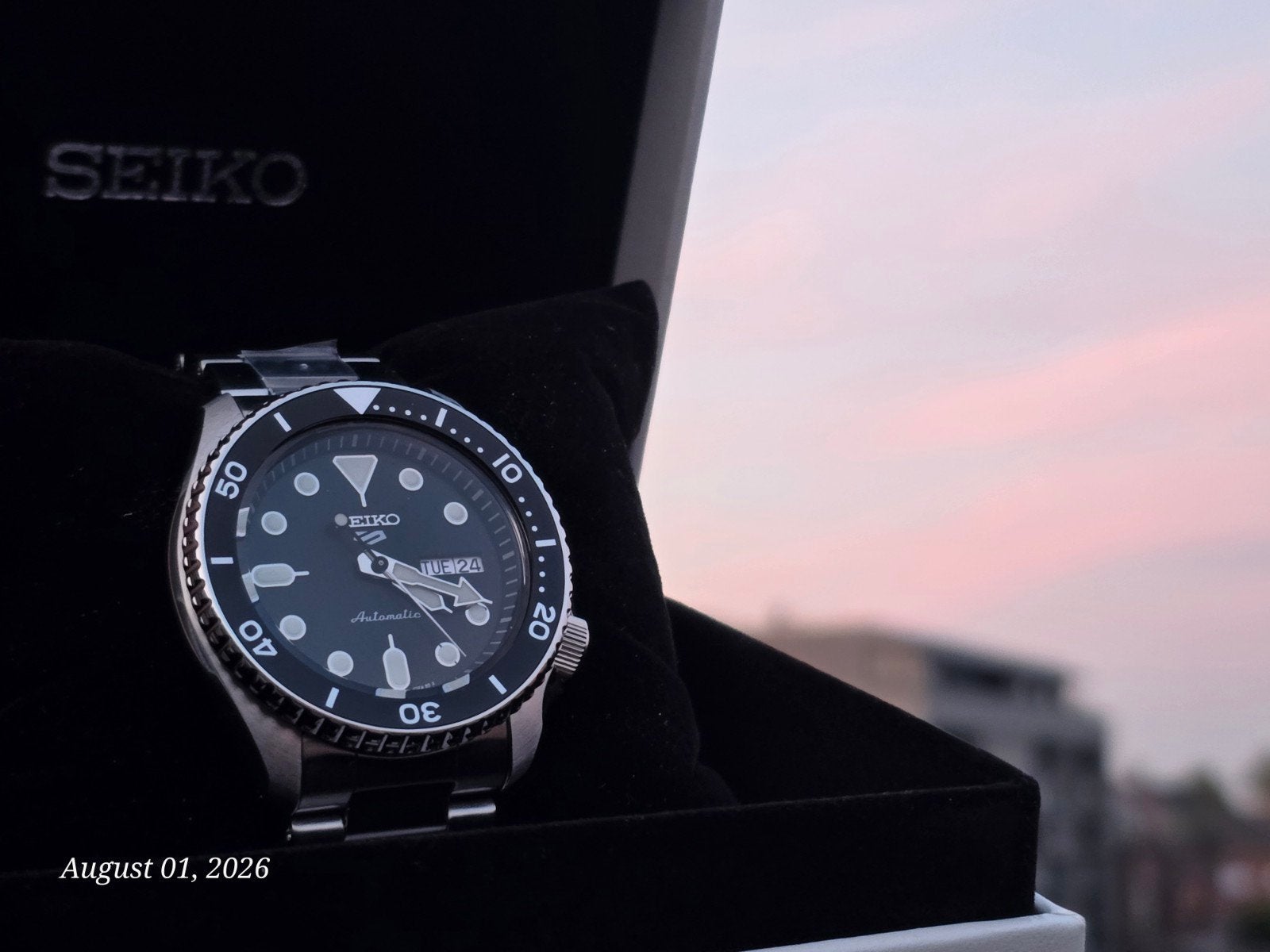 Nieuwe Seiko 5 Sports Mod SRPD55K1 - Incl. Box & Papieren, Seiko, Staal, Met bandje, Polshorloge