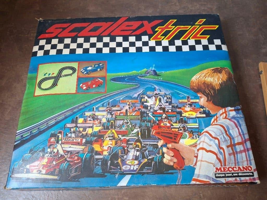 Vintage Scalextric Meccano Racebaan Set, Overige merken, Ophalen of Verzenden, Elektrisch, Racebaan