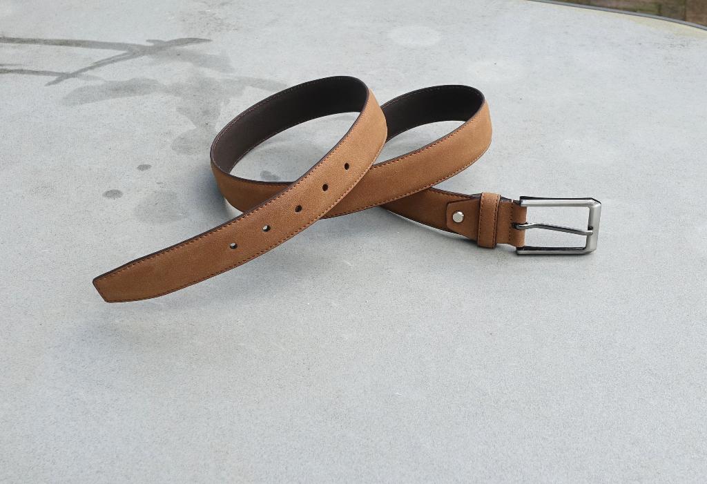 leren herenriem DD19016-115 / 130 x 3,4 cm - nieuw, Kleding | Heren, Riemen en Ceinturen, Double D, Bruin, Echt leder, Nieuw