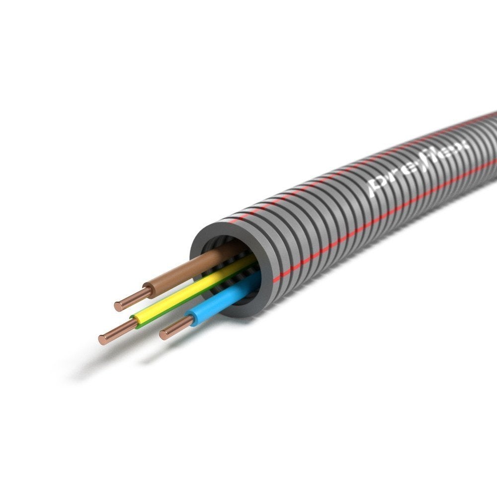 Flexpijp 5/8 + VD 3x2.5mm² 16mm (100 meter) - Pipelfe, Verzenden, Nieuw