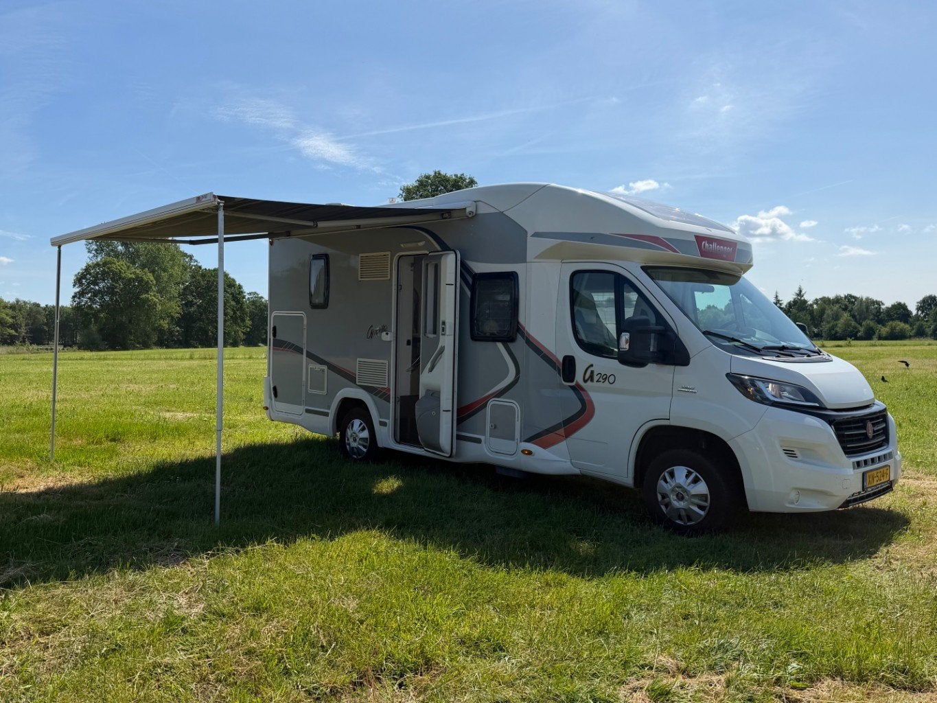 Fiat Ducato Challenger Graphite 290, Caravans en Kamperen, 7 tot 8 meter, Bedrijf, Airconditioning, Fiat