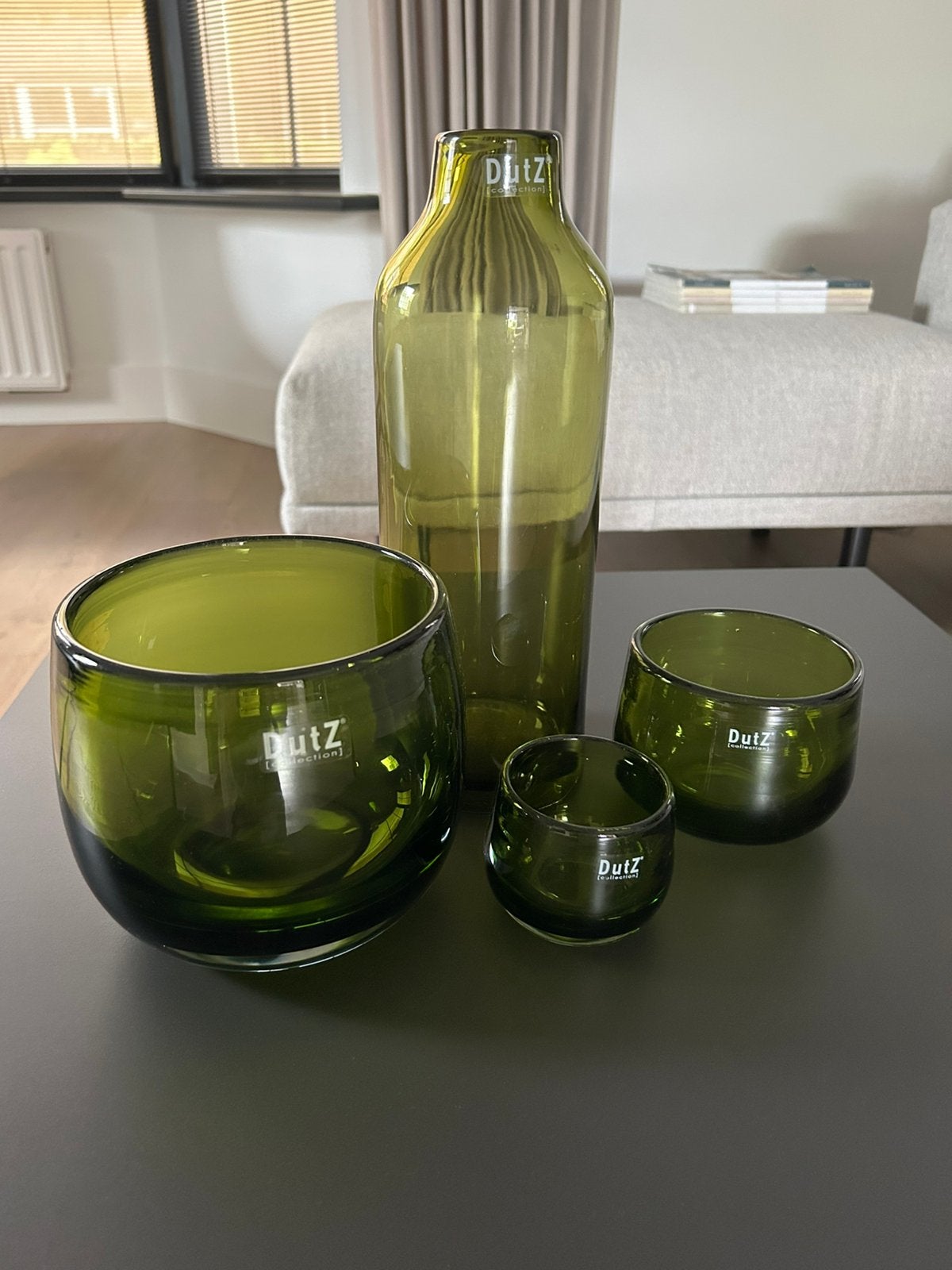 Dutz glazen set, Huis en Inrichting, Woonaccessoires | Vazen, Ophalen, Zo goed als nieuw