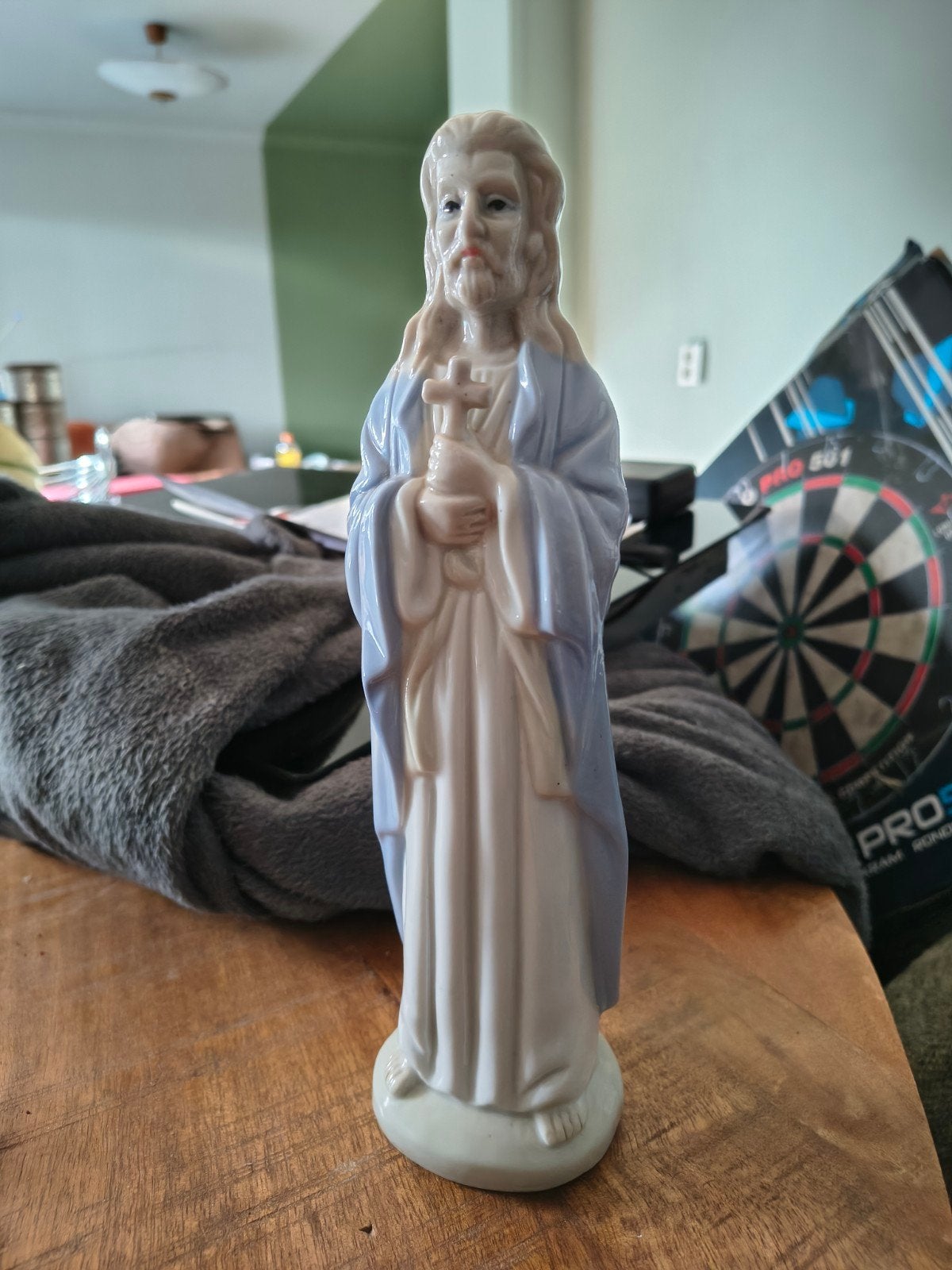 Beeldje Jezus Christus 27 cm - Religieuze Decoratie, Antiek en Kunst, Antiek | Religie, Ophalen