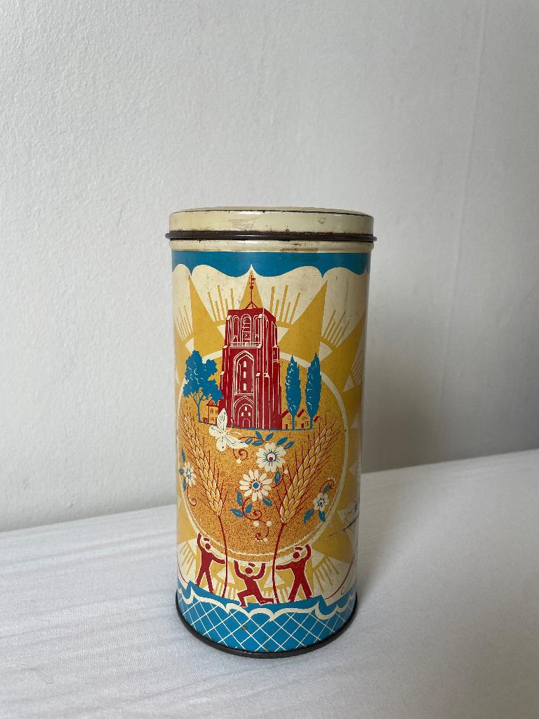 Oldehove retro vintage blik, Verzamelen, Ophalen of Verzenden, Zo goed als nieuw, Beschuit, Overige merken