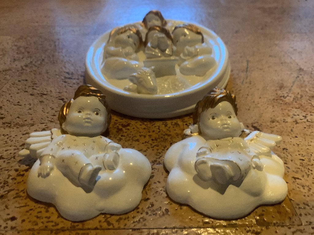 Schattige Engelenbeeldjes - Set van 3, Verzamelen, Ophalen of Verzenden, Gebruikt, Religie