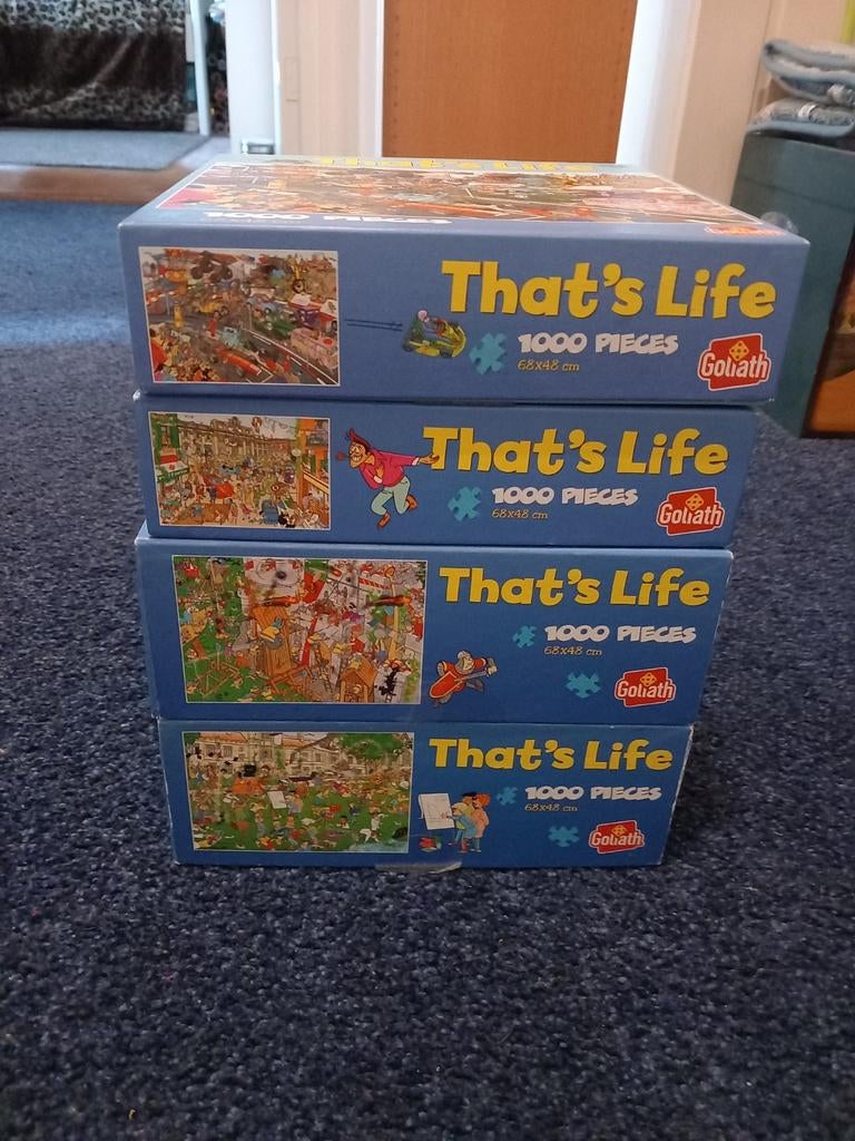 4 That'sLife puzzels, Ophalen of Verzenden, 500 t/m 1500 stukjes, Zo goed als nieuw