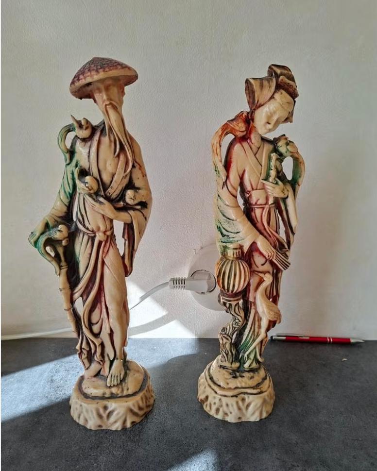 Decoratieve beelden Aziatisch Chinees ZIE BESCHRIJVING, Ophalen, 20 - 50 cm, Overige materialen, Beeld
