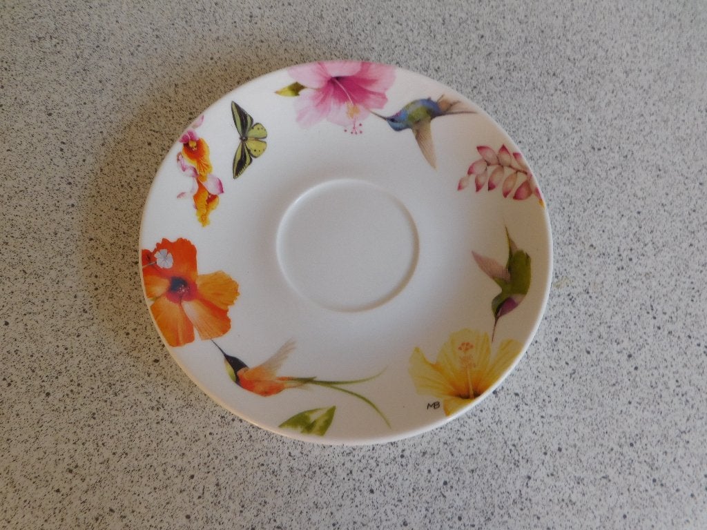 Schotel 15,5 cm. Hummingbird Marjolein Bastin MB, Ophalen of Verzenden, Zo goed als nieuw, Overige stijlen, Kop(pen) en/of Schotel(s)