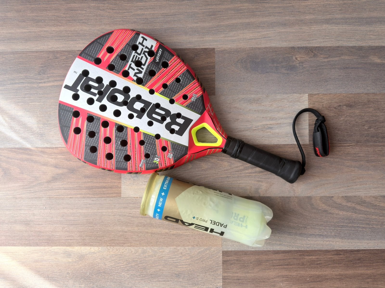 Babolat Padel Racket + ballen, Ophalen of Verzenden, Zo goed als nieuw