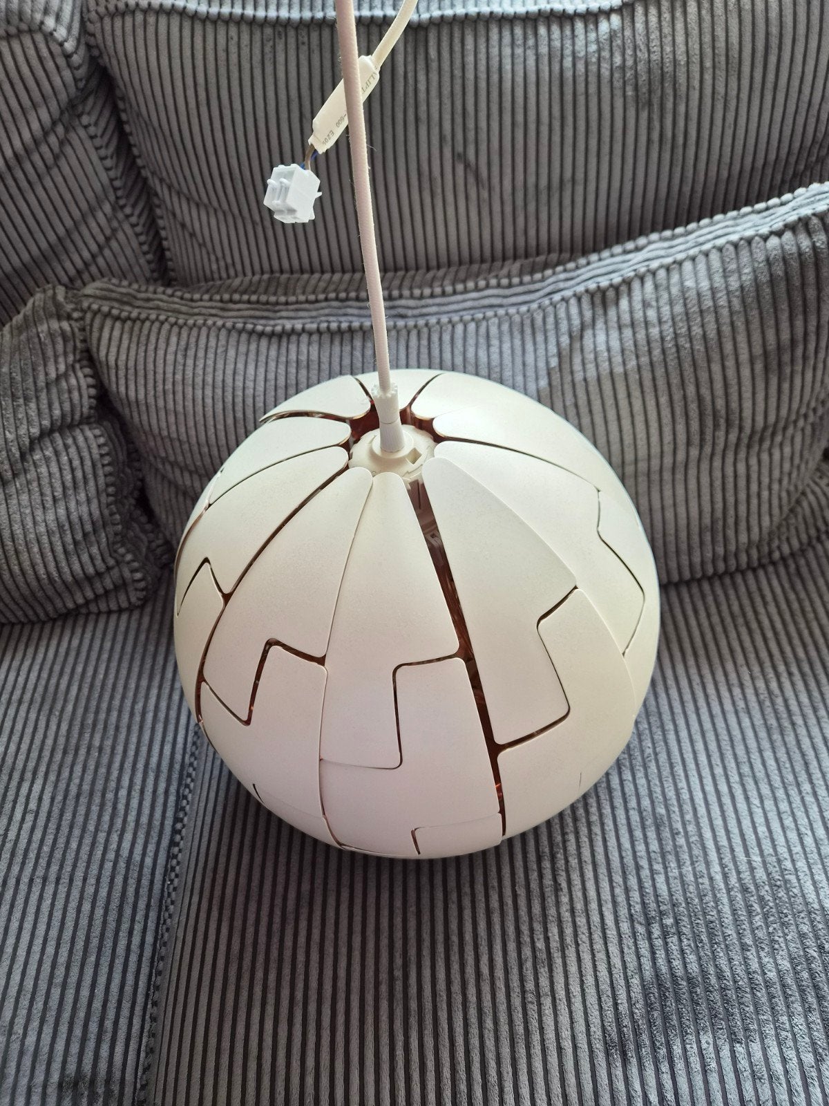 Mooie IKEA PS 2014 lamp wit/koperkleur - uitvouwbaar design, Ophalen, E27 (groot), Zo goed als nieuw, Metaal