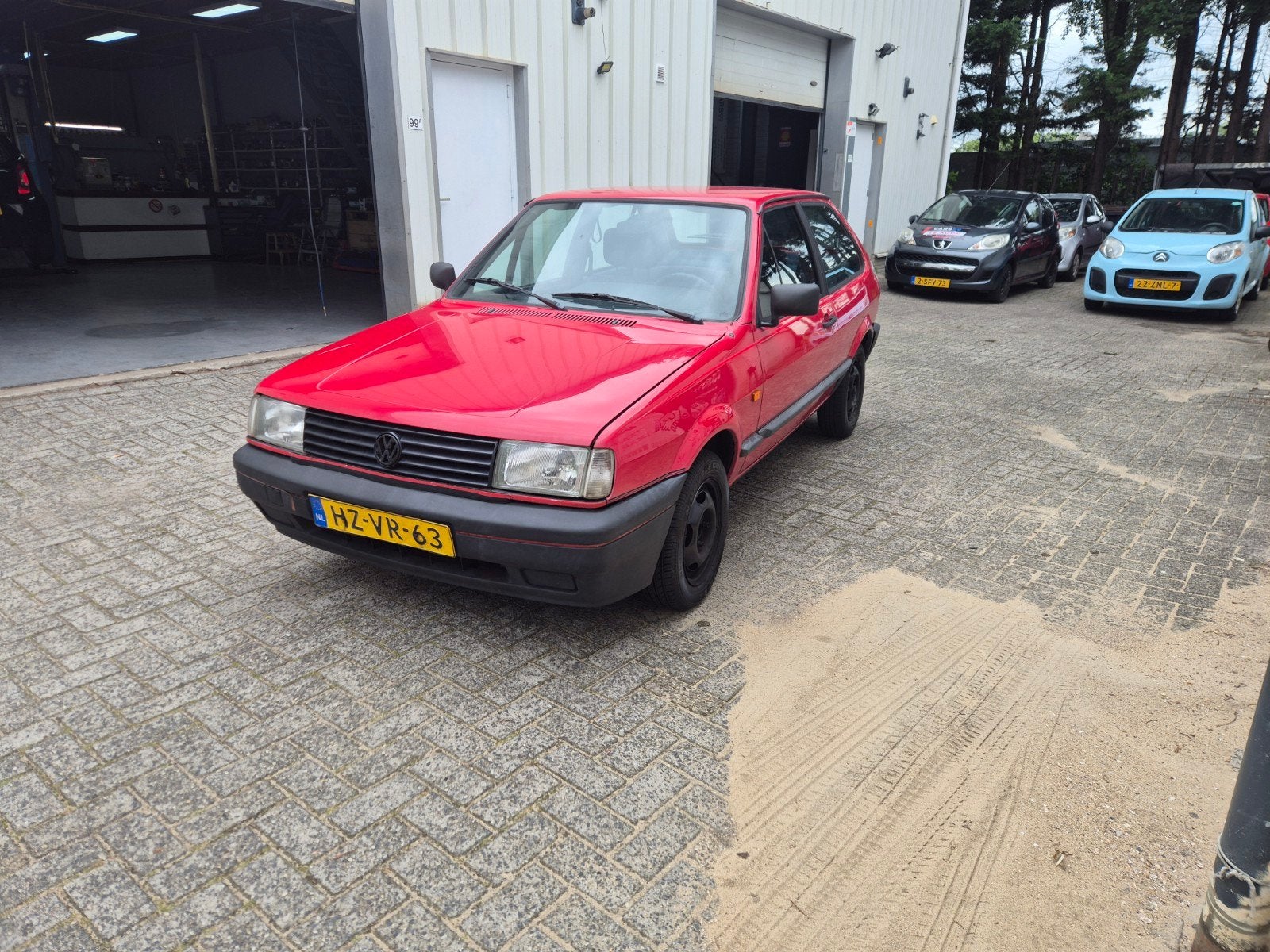 Volkswagen Polo 1.3 CL Coupe 40KW U9 1994 Rood, Auto's, Voorwielaandrijving, 54 pk, 4 cilinders, 1272 cc