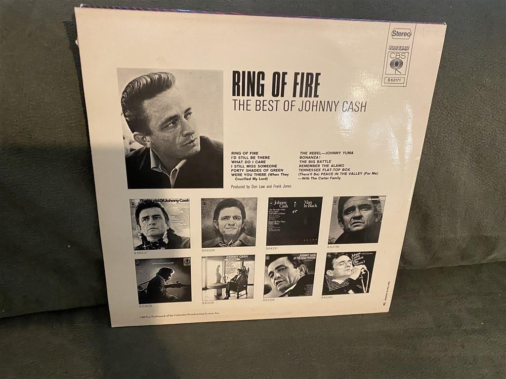 Johnny Cash - Ring on fire the best of LP [1009], Cd's en Dvd's, Vinyl | Rock, Verzenden, Zo goed als nieuw, 12 inch, Poprock