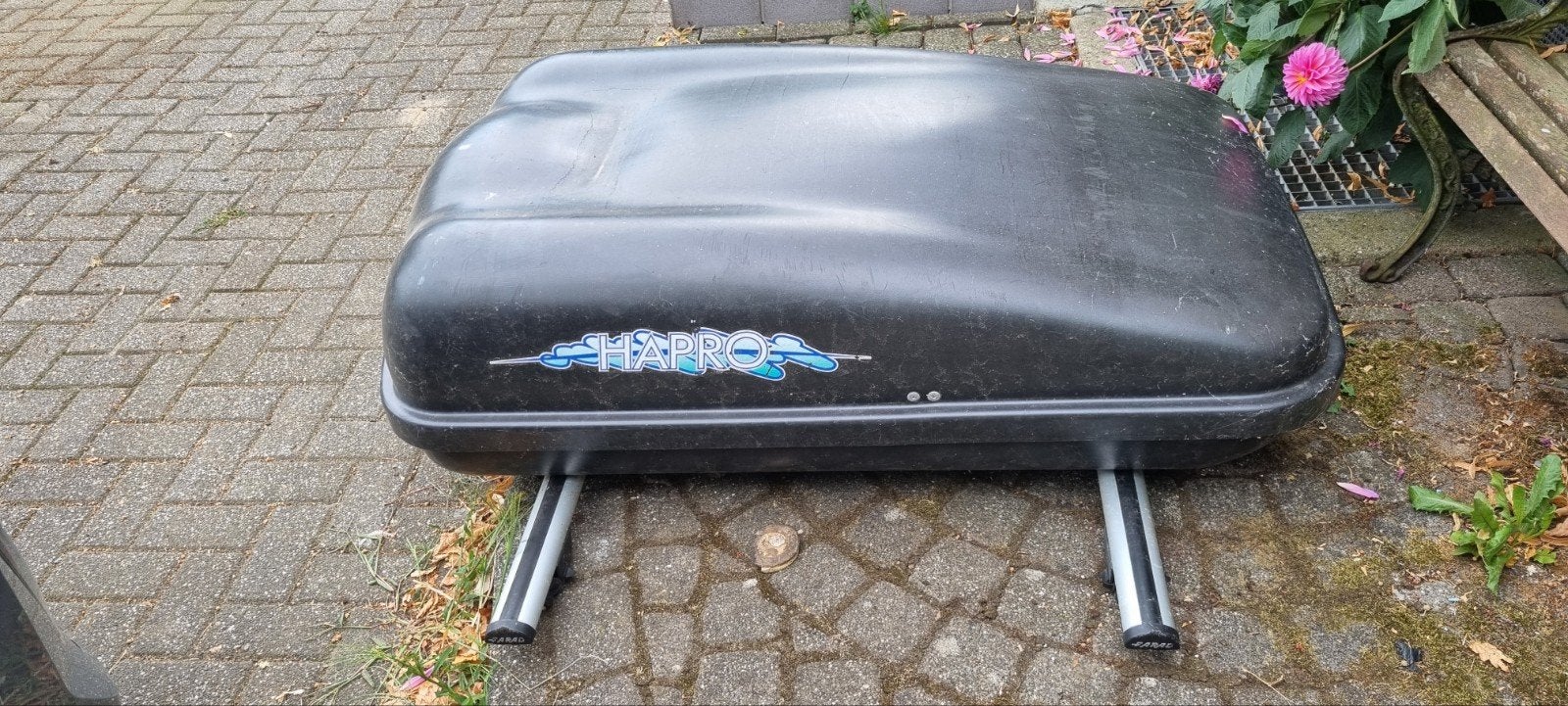 Hapro dakkoffer met dakdragers voor Opel Insignia, Ophalen of Verzenden, Gebruikt