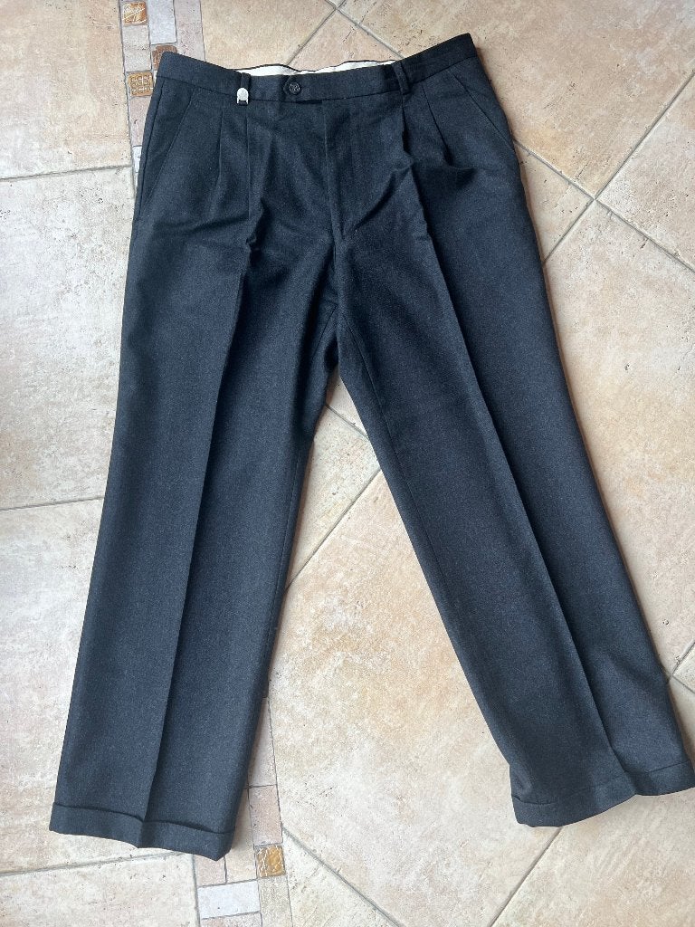heren  pantalon mt 26 Mc Gregor  100 % wol d- grijs, Maat 52/54 (L), McGregor, Ophalen of Verzenden, Zo goed als nieuw