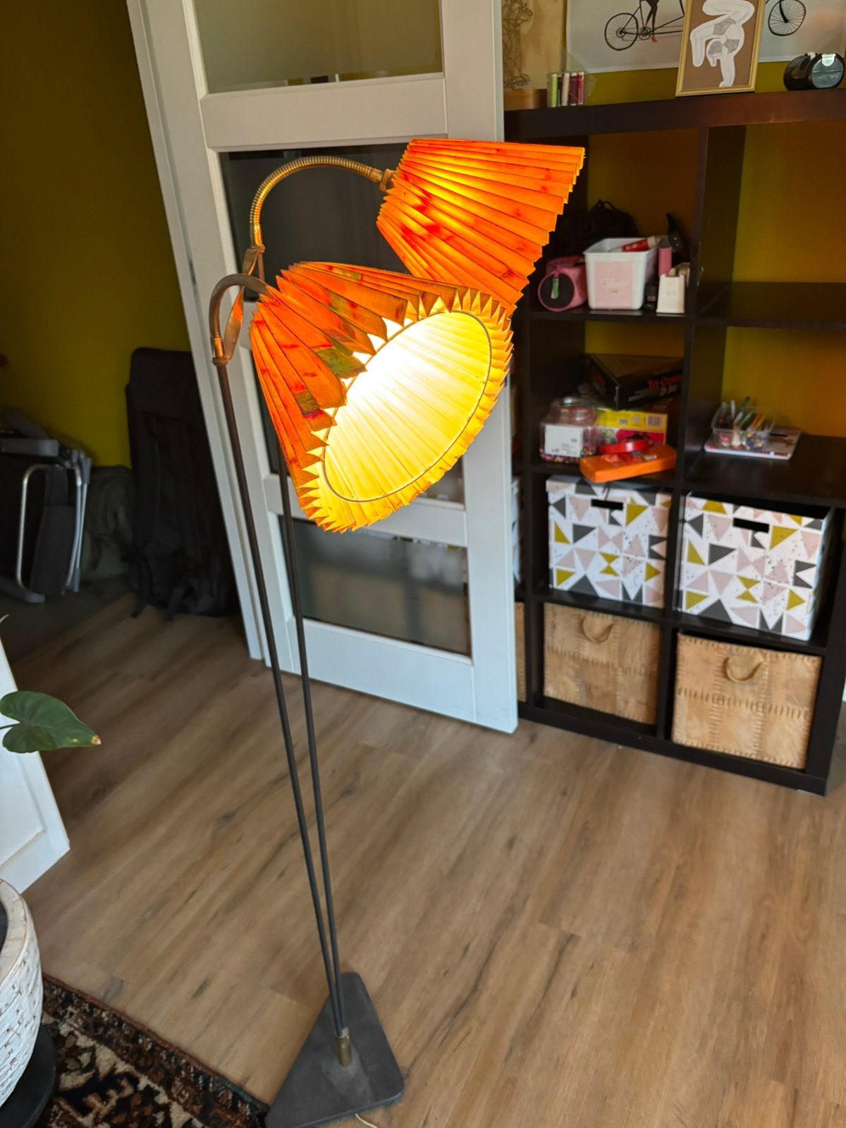 Vintage 50s Scandinavische design vloerlamp, Huis en Inrichting, Ophalen, Gebruikt, Vintage design scandinavie, .