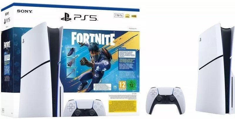 Sony PlayStation 5 Slim Chassis E 825GB Bundle Fortnite, Avontuur en Actie, Online, 1 speler, Ophalen of Verzenden