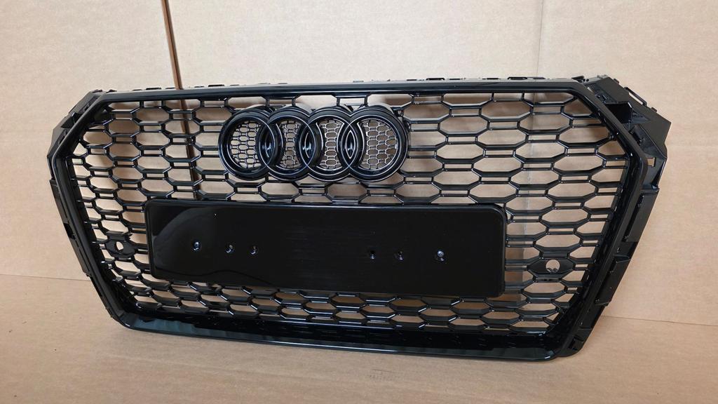 Grill Audi A4 B9 8W RS4 Look Black Grille bj.2015-2019 NIEUW, -, Voor, Nieuw, Ophalen of Verzenden