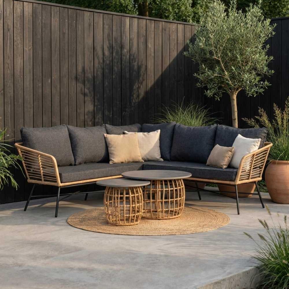 Flow hoek loungeset met tafel | 210x210cm, Ophalen, 5 zitplaatsen, Aston Martinlaan 36, Bank