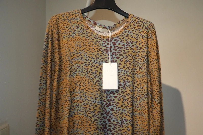 Ulla Johnson shirt lange mouwen mooie print koele tinten L, Overige kleuren, Verzenden, Maat 42/44 (L), Zo goed als nieuw