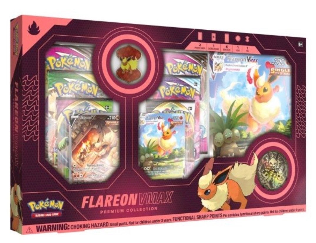 Pokémon Flareon VMAX Premium Collectie Box, Ophalen of Verzenden, Nieuw, Overige typen