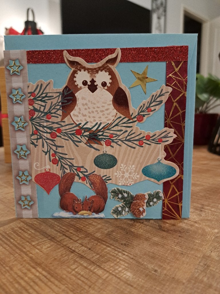 kerst kaart nr 12 met envelop, Ophalen of Verzenden, Nieuw, Kerst