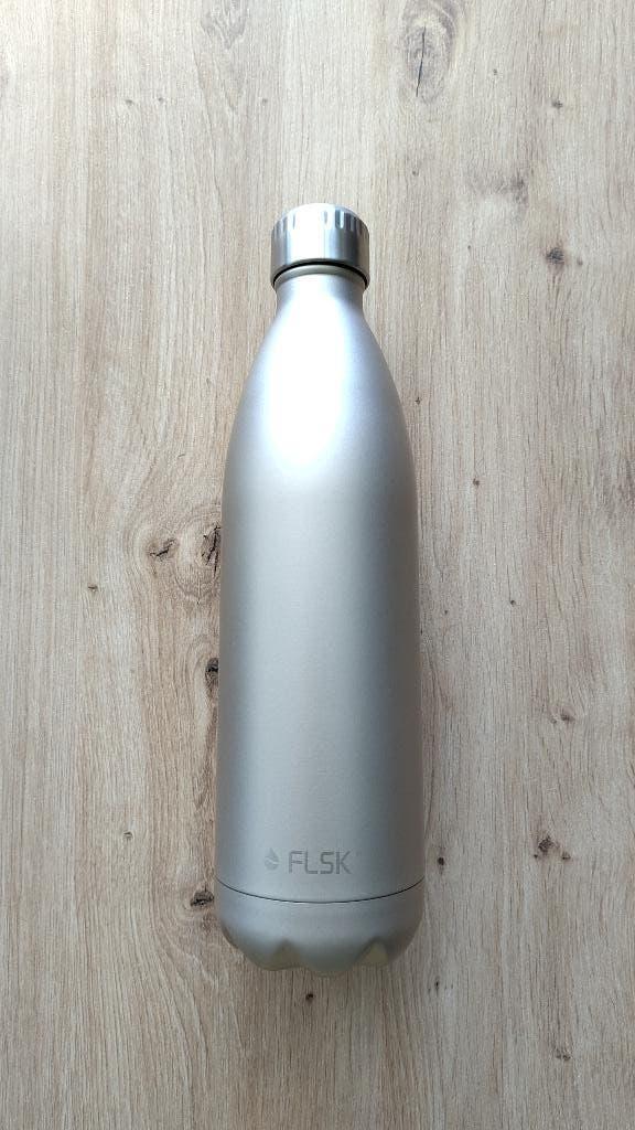 Thermosfles 1 liter FLSK Champagne kleur, Ophalen, Overige typen, Goud, Nieuw
