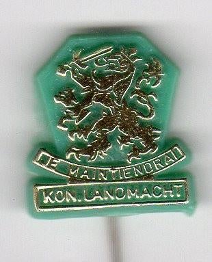 Speldje KONINKLIJKE LANDMACHT JE MAINTIENDRAI LEEUW (A4), Verzamelen, Speldjes, Pins en Buttons, Ophalen of Verzenden, Gebruikt