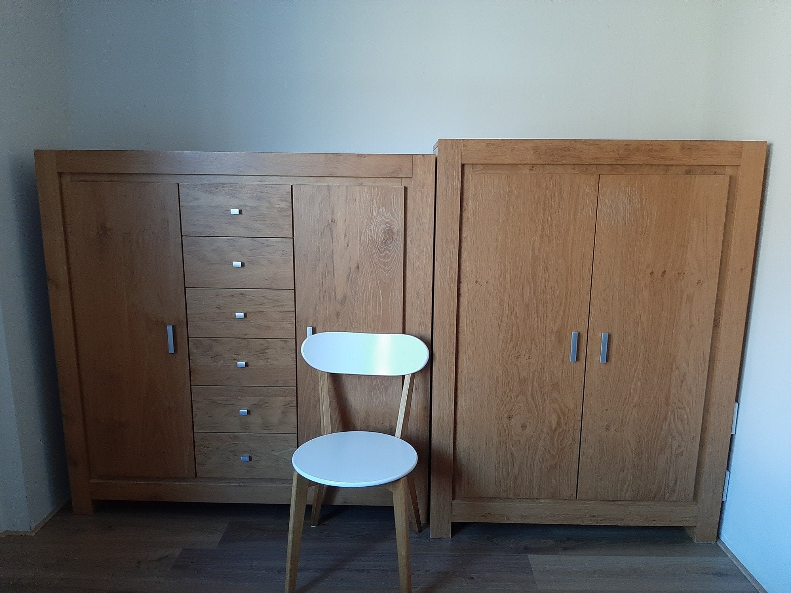 Grote kast met lades en bureau met uitschuifbaar blad, Ophalen of Verzenden