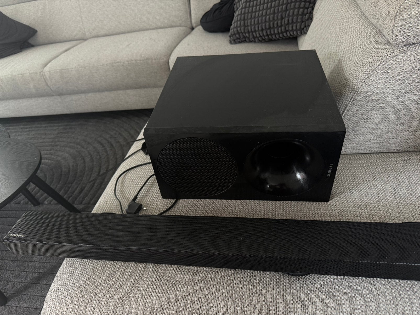 Complete Samsung 3.1 soundbar-set, Soundbar, 70 watt of meer, Zo goed als nieuw, Overige spelers
