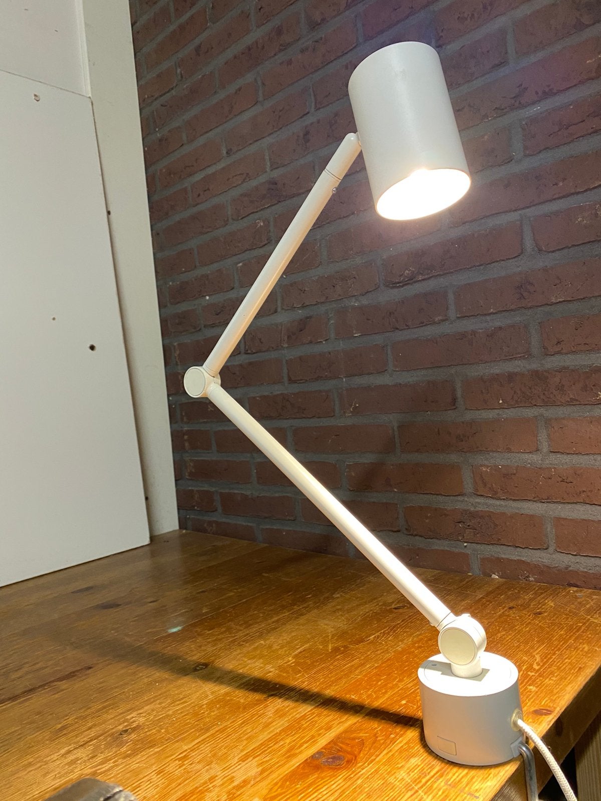 Ikea nymane bureaulamp, Ophalen, Bureaulamp, Wit, Zo goed als nieuw