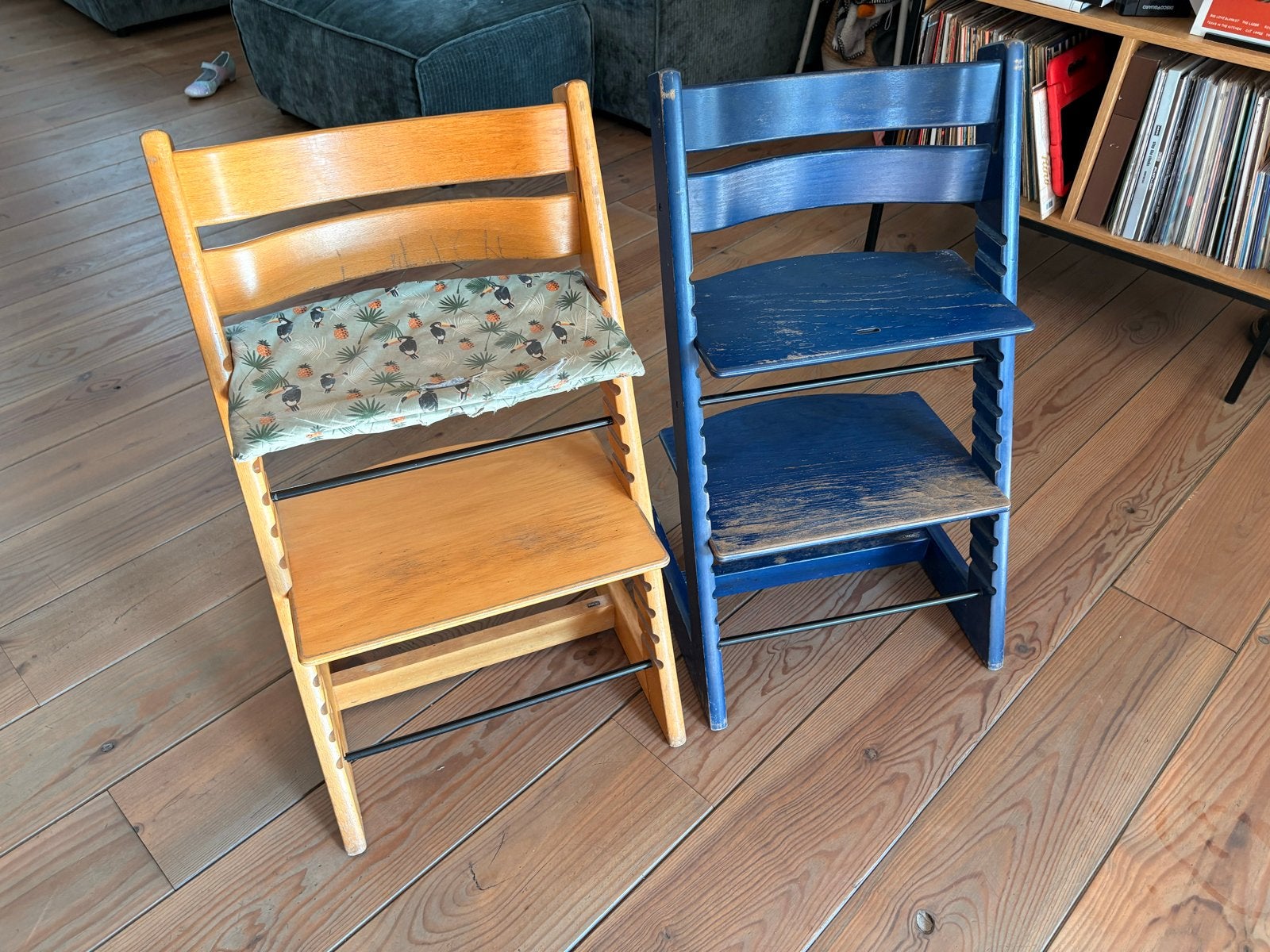 Stokke Tripp Trapp 2x meegroeistoelen, Ophalen, Gebruikt, Meegroeistoel
