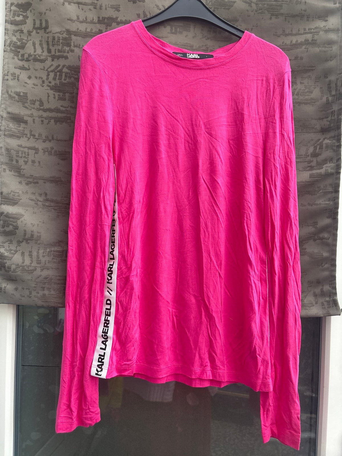 Karl Lagerfeld roze shirt met lange mouwen, Nieuw, Ophalen of Verzenden, Lange mouw, Roze