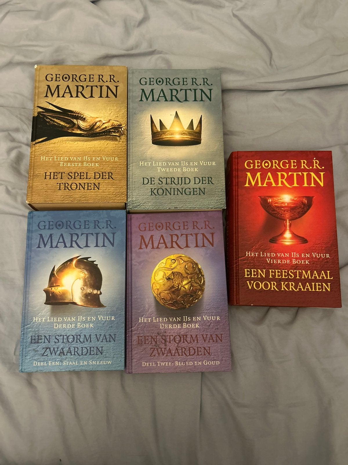 Een lied van ijs en vuur (game of thrones) boeken, Boeken, Ophalen of Verzenden, Zo goed als nieuw