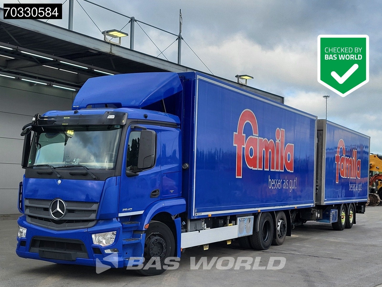 Mercedes Actros 2540 6X2, Auto's, Automaat, Euro 6, 390 pk, Blauw
