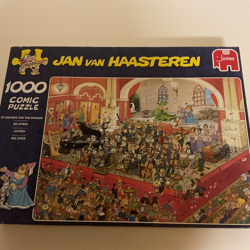 Hobby legpuzzels 1000 stuks Jan van Haasteren, Ophalen, Zo goed als nieuw, Overige onderwerpen