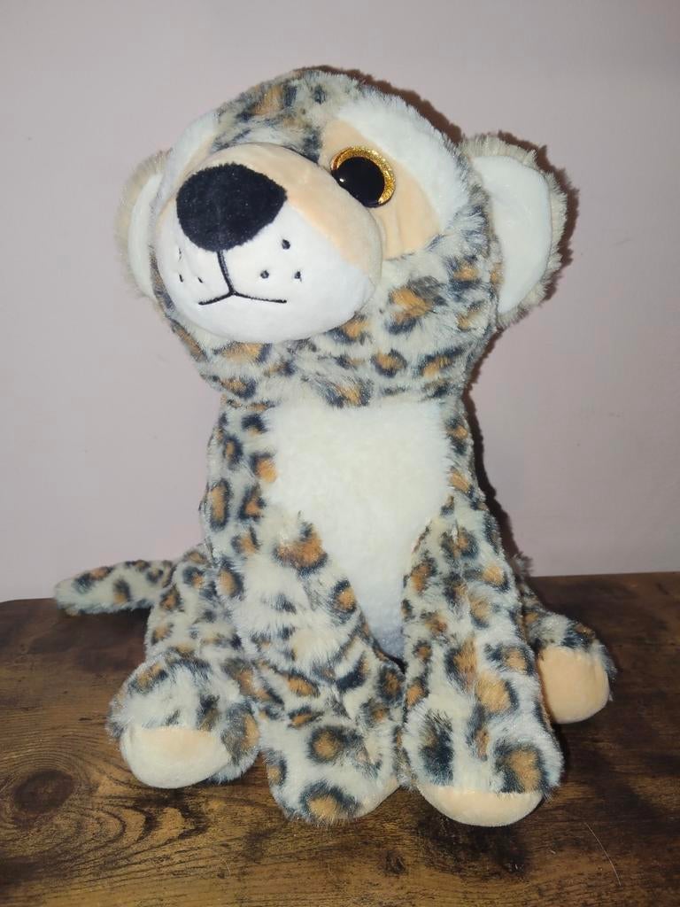 Knuffel luipaard, zachte knuffel, 25 cm, mooie staat, Ophalen, Zo goed als nieuw, Overige typen