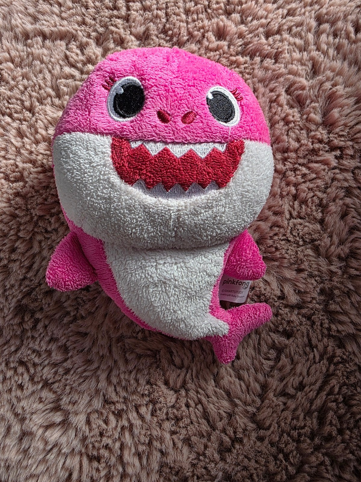 Baby Shark Knuffel Roze - Circa 15 cm, Gebruikt, Overige merken, Overige karakters, Overige typen