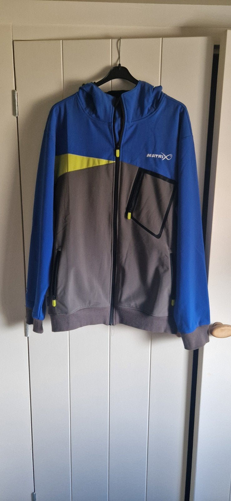 Matrix Softshell Jas - Blauw/Grijs/Geel, Ophalen, Blauw, Matrix, Overige maten