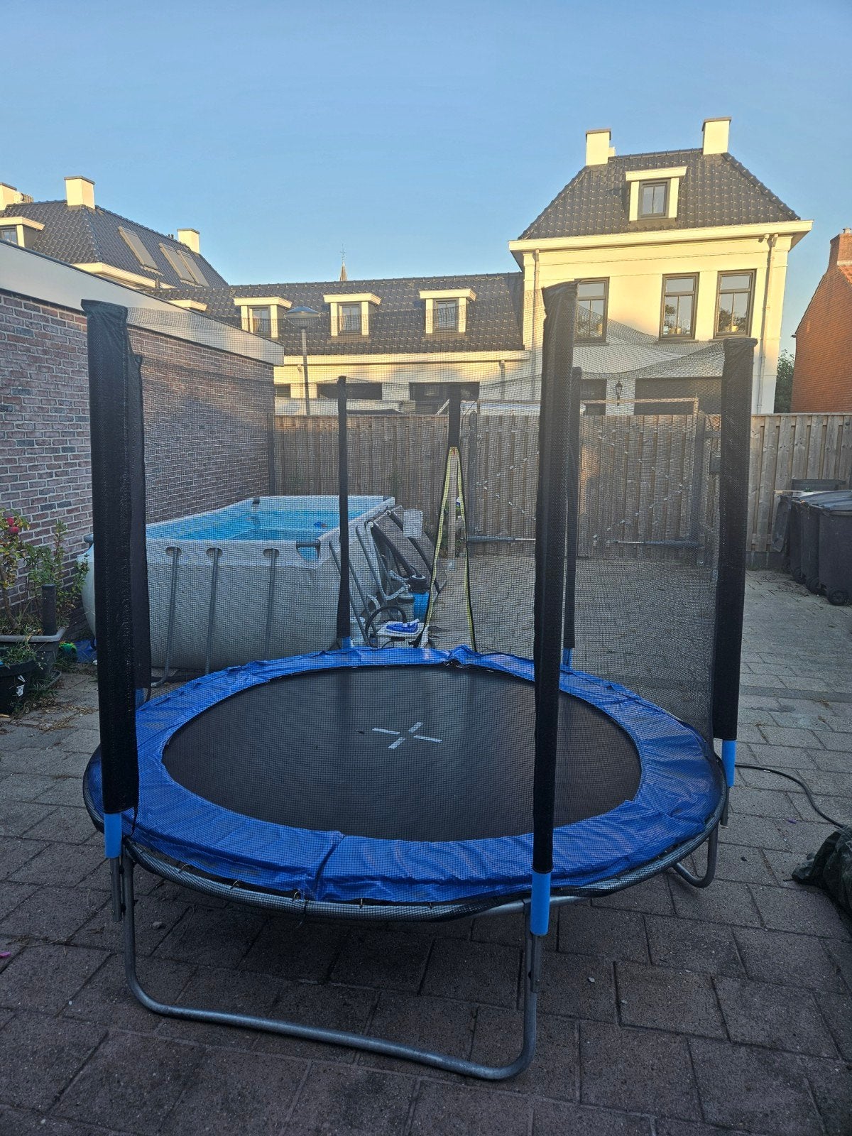 Trampoline 3 meter doorsnee met veiligheidsnet, Ophalen, Gebruikt
