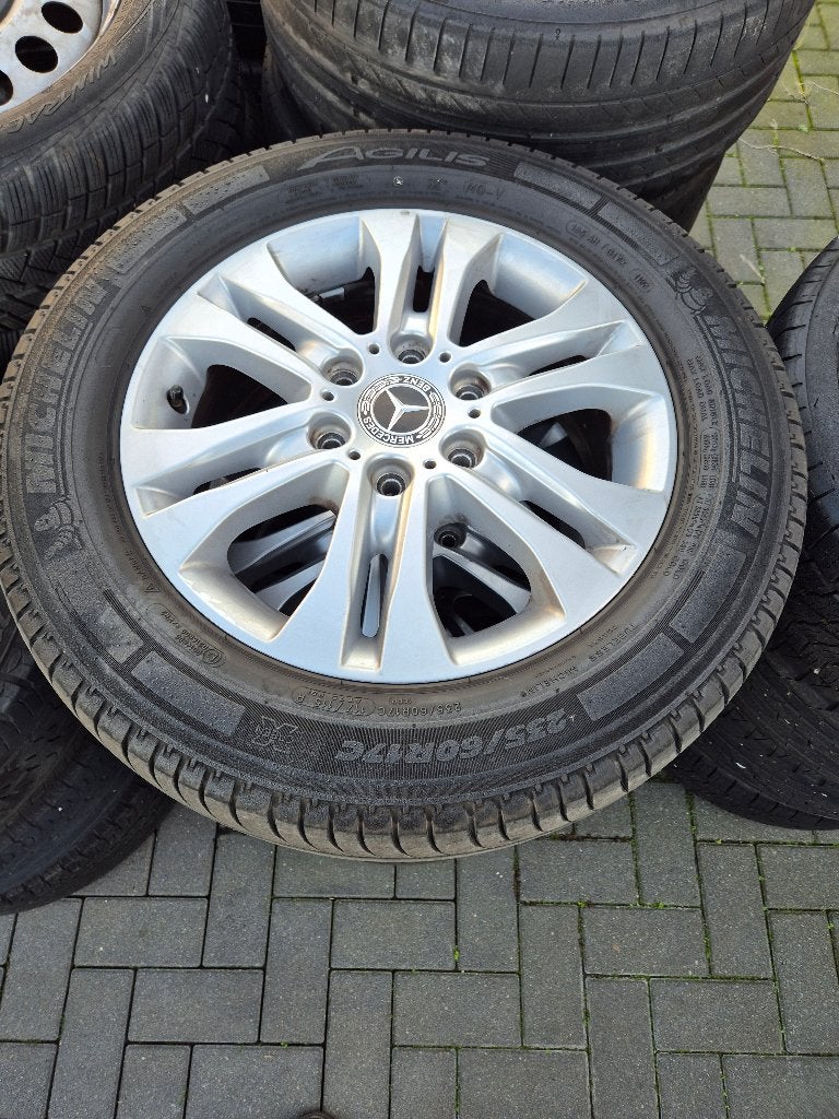 Mercedes sprinter velgenset orgineel 17 inch, Ophalen, Velg(en), 17 inch, 235 mm