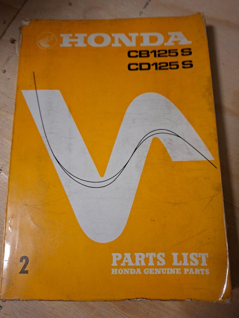 Honda CB125 S CD125 S Onderdelenlijst - Origineel, Ophalen of Verzenden, Honda